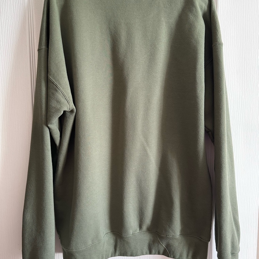Mountain Moverz U.S.Tour 1973 Retro Women’s Sweatshirt sz L Military Green NWOT - Picture 3 of 5